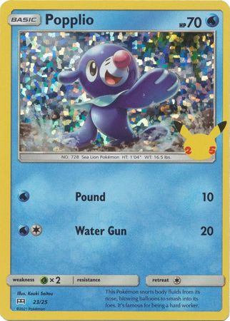 McDonald's 25th Anniversary - 23/25 - Popplio - Holo
