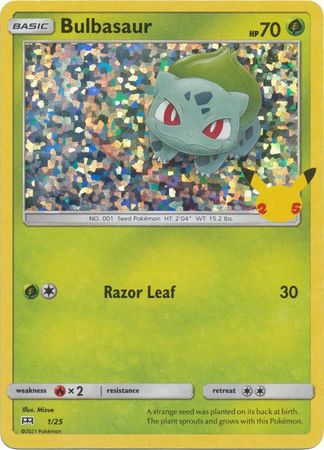 McDonald's 25th Anniversary - 01/25 - Bulbasaur - Holo
