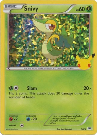 McDonald's 25th Anniversary - 05/25 - Snivy - Holo