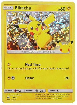 McDonald's 25th Anniversary - 25/25 - Pikachu - Holo
