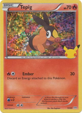 McDonald's 25th Anniversary - 13/25 - Tepig - Holo