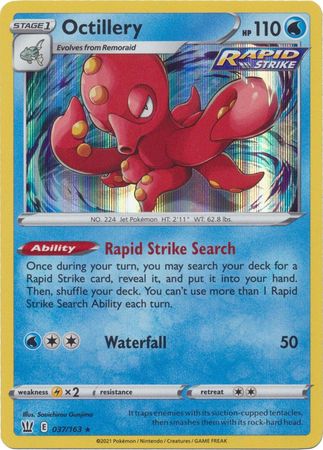Battle Styles - 037/163 - Octillery - Holo