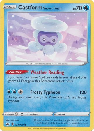 Chilling Reign - 034/198 - Castform (Snowy Form)