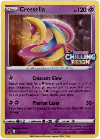 Black Star Promos - SWSH114 - Cresselia - Pre-Release Holo