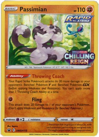 Black Star Promos - SWSH115 - Passimian - Pre-Release Holo