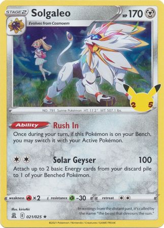 Celebrations - 21/25 - Solgaleo - Holo