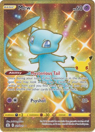 Celebrations - 25/25 - Mew (Gold)