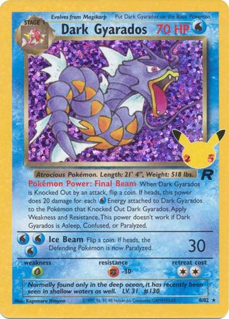 Celebrations Classic - TR8 - Dark Gyarados - Holo