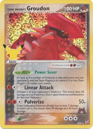 Celebrations Classic - MA9 - Team Magma's Groudon - Holo