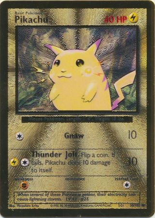 Celebrations Classic - BS58 - Pikachu - Golden Metal Promo