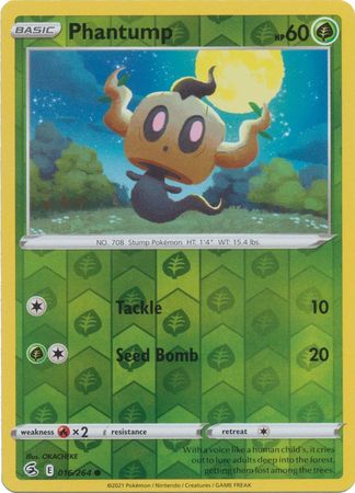 Fusion Strike - 016/264 - Phantump - Reverse Holo