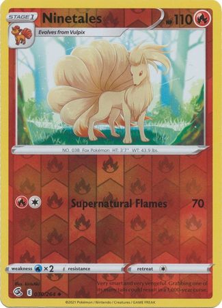 Fusion Strike - 030/264 - Ninetales - Reverse Holo