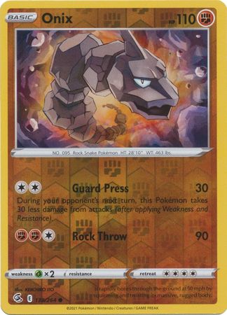 Fusion Strike - 138/264 - Onix - Reverse Holo