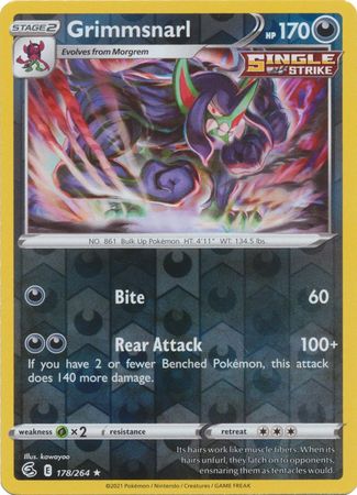 Fusion Strike - 178/264 - Grimmsnarl - Reverse Holo