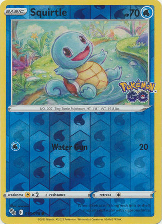 Pokémon GO - 015/078 - Squirtle - Reverse Holo
