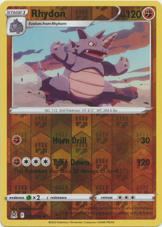 Lost Origin - 090/196 - Rhydon - Reverse Holo