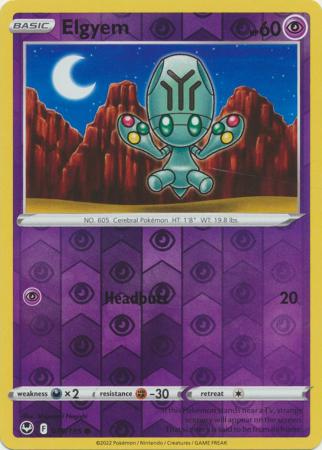 Silver Tempest - 079/195 - Elgyem - Reverse Holo