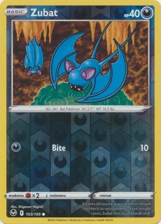 Silver Tempest - 103/195 - Zubat - Reverse Holo