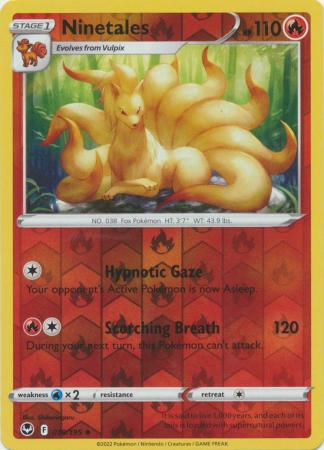 Silver Tempest - 018/195 - Ninetales - Reverse Holo