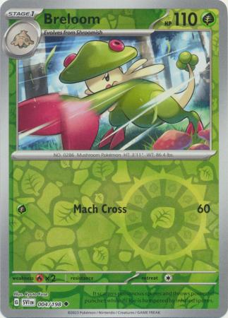 Scarlet & Violet - 004/198 - Breloom - Reverse Holo