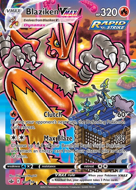 Chilling Reign - 201/198 - Blaziken VMAX