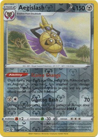 Battle Styles - 108/163 - Aegislash - Reverse Holo