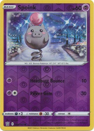 Battle Styles - 055/163 - Spoink - Reverse Holo