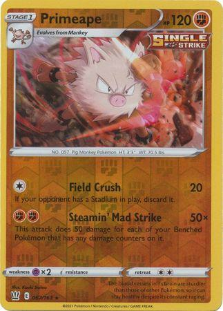 Battle Styles - 067/163 - Primeape - Reverse Holo