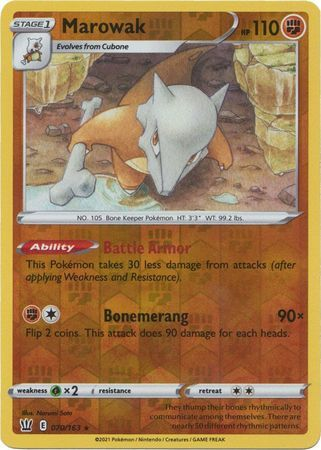 Battle Styles - 070/163 - Marowak - Reverse Holo