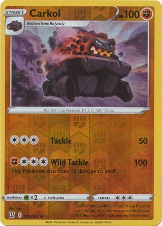 Battle Styles - 079/163 - Carkol - Reverse Holo