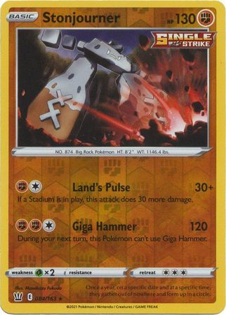 Battle Styles - 084/163 - Stonjourner - Reverse Holo
