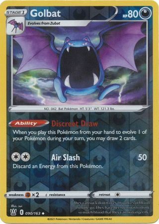 Battle Styles - 090/163 - Golbat - Reverse Holo