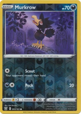 Battle Styles - 093/163 - Murkrow - Reverse Holo