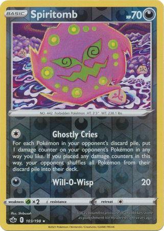 Chilling Reign - 103/198 - Spiritomb - Reverse Holo