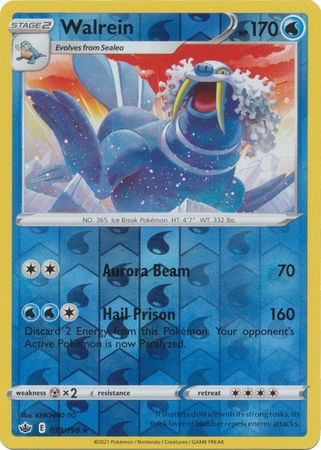 Chilling Reign - 039/198 - Walrein - Reverse Holo