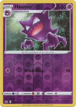Chilling Reign - 056/198 - Haunter - Reverse Holo
