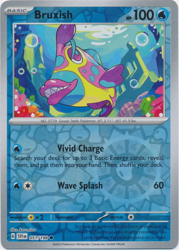 Scarlet & Violet - 051/198 - Bruxish - Reverse Holo
