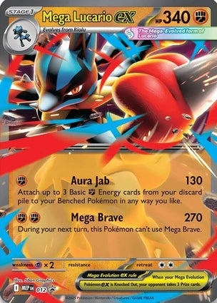 MEP012 - Mega Lucario ex - Oversized Card