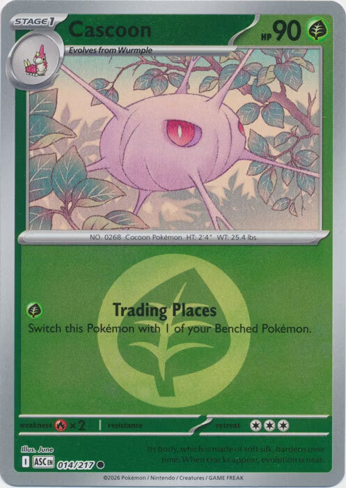 Ascended Heroes - 014/217 - Cascoon - Energy Reverse Holo