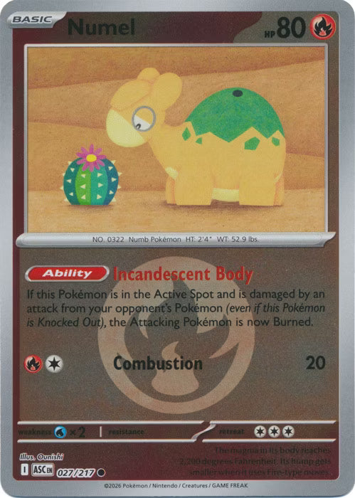 Ascended Heroes - 027/217 - Numel - Energy Reverse Holo