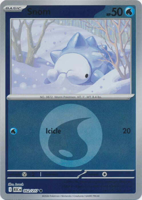 Ascended Heroes - 052/217 - Snom - Energy Reverse Holo