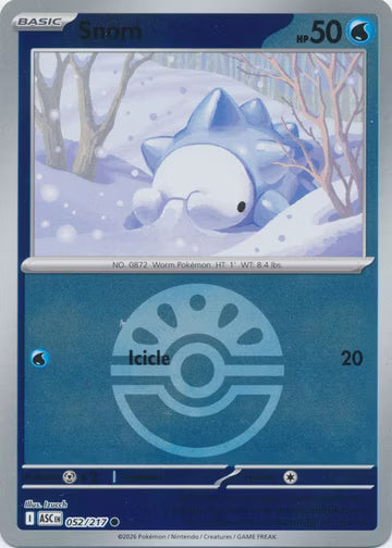 Ascended Heroes - 052/217 - Snom - Ball Reverse Holo