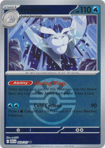 Ascended Heroes - 053/217 - Frosmoth - Ball Reverse Holo