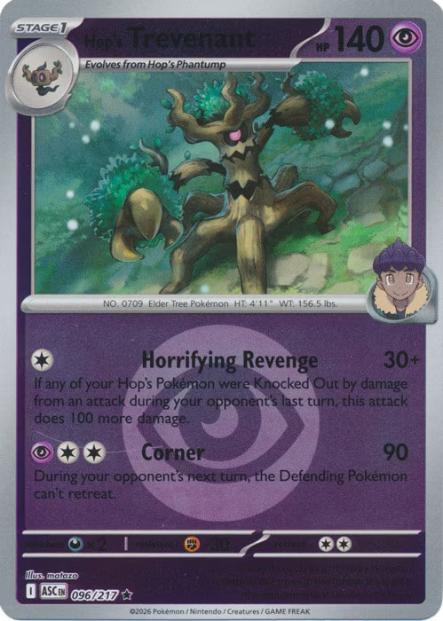 Ascended Heroes - 096/217 - Hop's Trevenant - Energy Reverse Holo
