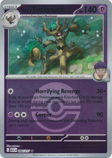 Ascended Heroes - 096/217 - Hop's Trevenant - Ball Reverse Holo