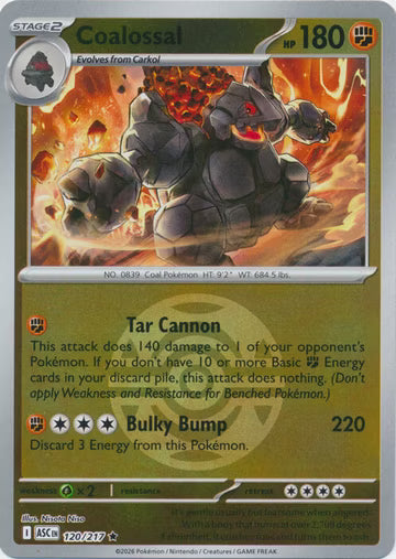 Ascended Heroes - 120/217 - Coalossal - Ball Reverse Holo