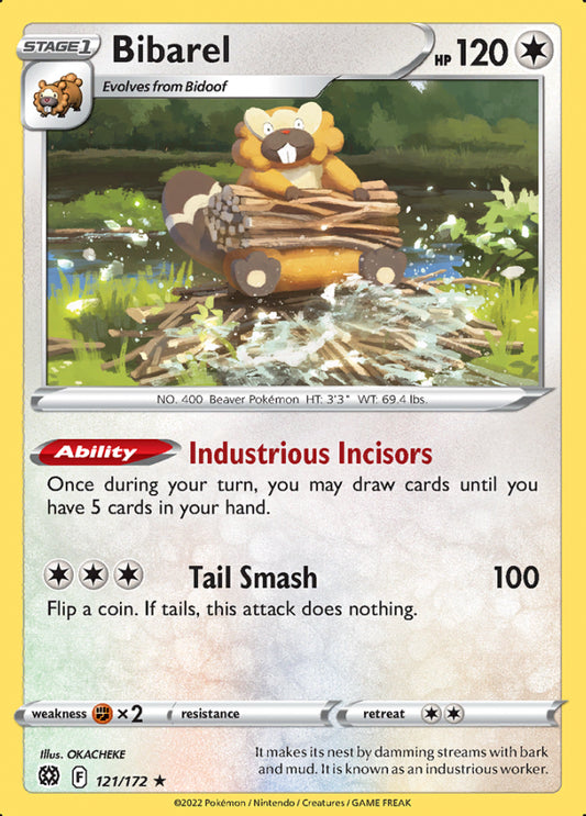 Brilliant Stars - 121/172 - Bibarel - Non Holo