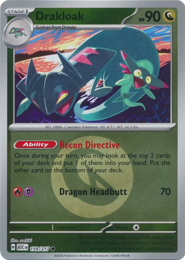 Ascended Heroes - 159/217 - Drakloak - Energy Reverse Holo