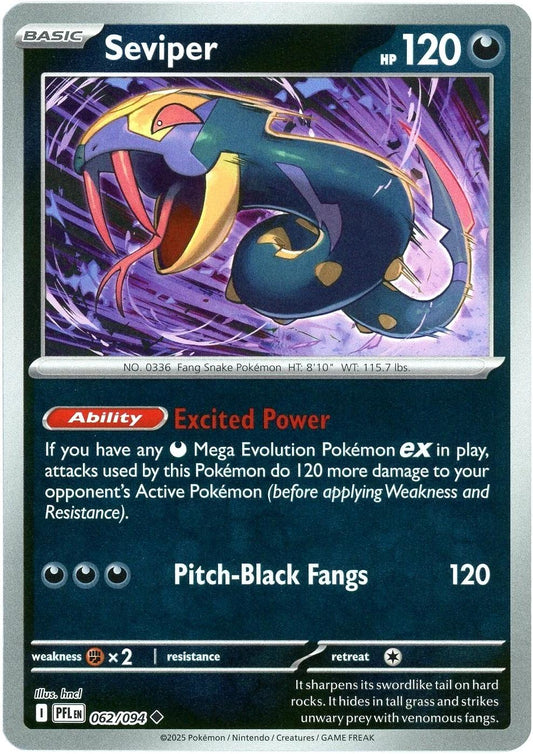Phantasmal Flames - 062/094 - Seviper - Reverse Holo