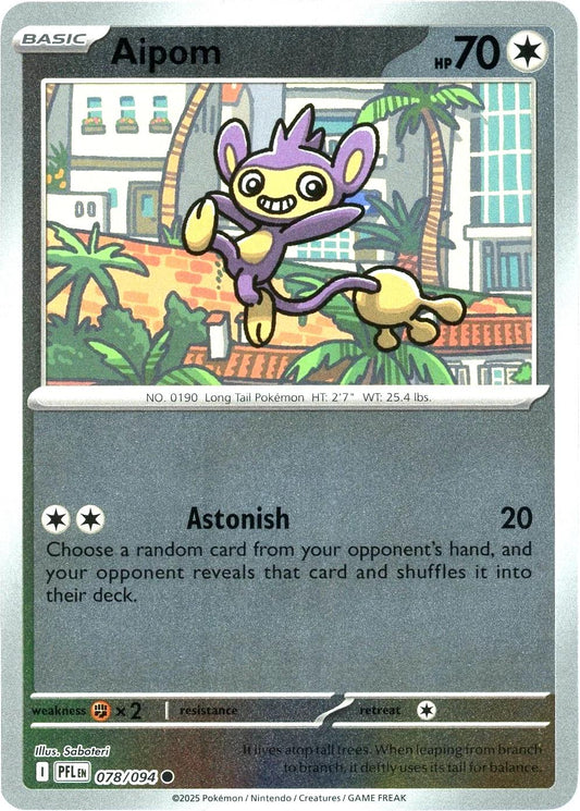 Phantasmal Flames - 078/094 - Aipom - Reverse Holo
